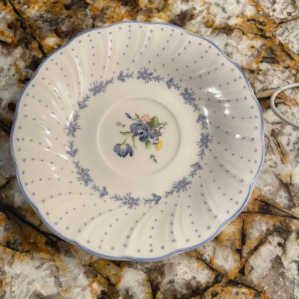 Nikko Ceramics Blue Peony Saucer